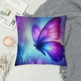 thumbnail image 2 of Nawypu Decorative Throw Pillow Cover Magical Purple Butterfly,Cushion Cover Case or Home Sofa Bedroom Living for Women Men, 2 of 5