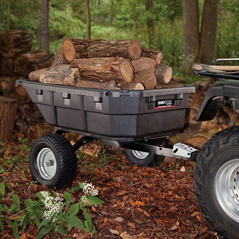 Ohio Steel, Lawn Tractor and ATV Dump Cart, 4048P-HYB, Gray
