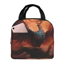 Vsdgher Sunset Blossoms Phoenix Perch Lunch Bag, Lunch Box for Women Adult Men, Lunch Tote Insulated Cooler Lunch Container for Work/Office/Picnic/Travel