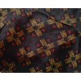 thumbnail image 4 of oneOone Silk Tabby Fabric Check & Triangle Ikat Print Fabric BTY 42 Inch Wide, 4 of 4
