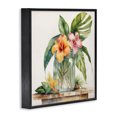 thumbnail image 3 of Stupell Industries Bohemian Tropical Floral Vase Black Framed Giclee Art, 17 x 17, by Kim Allen, 3 of 8
