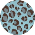 thumbnail image 1 of Ahgly Company Machine Washable Indoor Round Transitional Purple Area Rugs, 3' Round, 1 of 7
