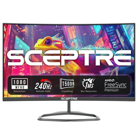 Sceptre New Curved 25-inch Gaming Monitor 240Hz 1500R HDMI x2 DP x2 Build-in Speakers 2025