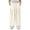 Style1-Beige girls pants, variant on wide leg pants for girls Pleated High Waist Pants Solid Casual Double Pocket Anti Static School Uniform Bottoms 4-16 Years