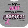 thumbnail image 4 of Inktastic My Aunt is a Survivor Breast Cancer Awareness Boys or Girls Baby Bib, 4 of 4