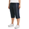 thumbnail image 2 of Athletic Works Women's Plus Size Dri More Piped Bermuda Pants, 2 of 5