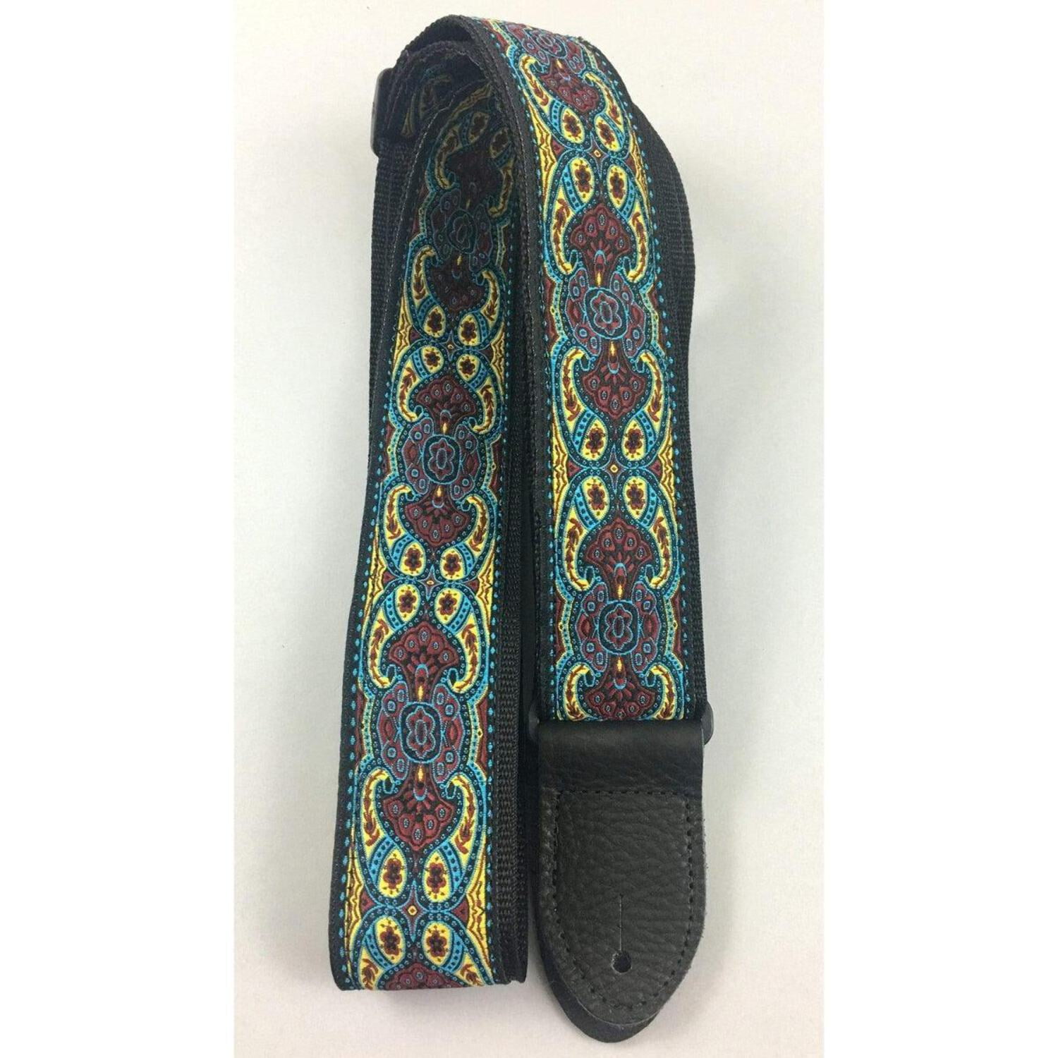 Henry Heller Jacquard Series Guitar Strap Gold
