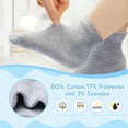 thumbnail image 2 of VGMiu 12 Pack Toddler Socks with Grips Non Slip Baby Socks for 1-7 Years Boys Girls Cotton Crew Socks Multi Colors, 2 of 7