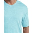 thumbnail image 2 of sweat resistant Jersey V-Neck T-Shirt Aqua Sea Hthr 3XL, 2 of 5
