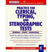 Practice for Clerical, Typing Tests (PRACTICE FOR CLERICAL, TYPING, AND STENOGRAPHIC TESTS) [Paperback - Used]