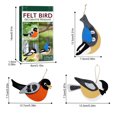 thumbnail image 3 of 3Pcs Mini Bird Felt Pendant Kit DIY Craft Handmade Felting Pendant Housewarming Gift, 3 of 14