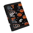 thumbnail image 2 of Chririnla Polyester Fabric Children's Wallet with Zipper Closure Lightweight Kids Trifold Wallet for School, Basketball Space Children Wallets, 2 of 7