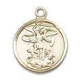 thumbnail image 2 of 14kt Gold St. Michael the Archangel Medal, 2 of 3