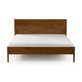 thumbnail image 4 of Plank+Beam Duo Solid Wood King Bed Frame with Panel Headboard , No Box Spring Needed, Pecan, 4 of 7