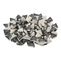 200g Ceramic Mosaic Tiles for Crafts Bulk, Triangle Black Ceramic Tiles for Mosaic Kits
