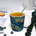 thumbnail image 5 of Yiaed Halloween Elements Print Ceramics Coffee,Large Handle Design,Extra Large Tea and Coffee Cup for Office and Home Mugs, 5 of 6
