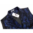 thumbnail image 5 of COOFANDY Paisley Vests for Men Victorian Suit Vest Gothic Tuxedo Vests Retro Vest, 5 of 6