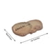 thumbnail image 2 of Bandeja para plantas de madera brasileña | Platillo de cerámica blanca para decorar tu escritorio | Base reutilizable y lavable para macetas | Decoración para el hogar y la oficina, 2 of 2