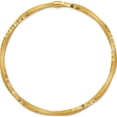 thumbnail image 2 of 14K Yellow Gold 3mm Satin Finish Diamond-Cut Twist Slip-On Bangle (8 X 3) Made In Peru db494, 2 of 5