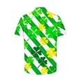 thumbnail image 4 of Blusa y camisa de manga corta con cuello vuelto para hombre Camisa de manga corta estampada para el Día de San Patricio Tops casuales con cuello vuelto Camisa Blusa Tops para hombre, 4 of 5