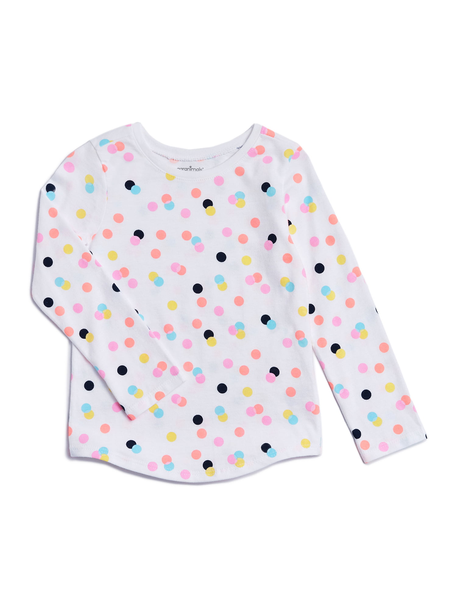 Garanimals Toddler Girl Polka Dots All-Over-Print Long Sleeve Tee ...