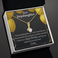 thumbnail image 3 of To My Stepdaughter Birthday Alluring Ribbon Necklace Message Card, 3 of 20