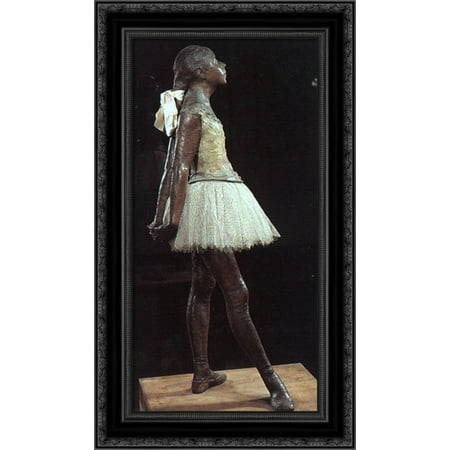 Young 14 year old Dancer 16x24 Black Ornate Wood Framed Canvas Art by Degas, Edgar