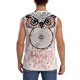 thumbnail image 4 of Balery Dreamcatcher With Owl Camisetas sin mangas para hombre, absorbe la humedad y protege contra el mal olor.-3X-Large, 4 of 7