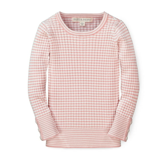 Hope & Henry Girls' Rib Knit Sweater Top