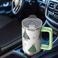 thumbnail image 5 of 30oz Xmas Tumbler with Snowflakes Lid Straw Stainless Steel Double Wall Insulated Cup Holiday Gifts, 5 of 5