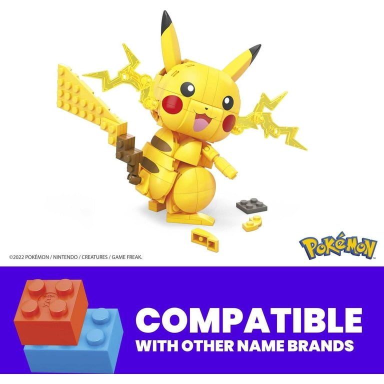 MEGA Pokemon Building Toy Kit Pikachu (205 Pieces) with 1 Action Figure for  Kids 