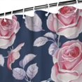 thumbnail image 3 of Pioneer Flower Floral Print Pattern Shower Curtain 84"x72" ,Bathroom Decorative Shower Curtains Set with 12 Hooks,Modern Waterproof Washable Shower Curtain, 3 of 6