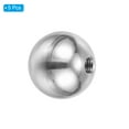 thumbnail image 3 of Uxcell Bouton Écrous à Bille M6x24mm, Lot de 5 Filetages en Acier Inoxydable 304 Couvercle à Vis Rond pour Trou de Store, Argent, 3 of 6