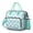 Greenish-blue-40, variant on Marine Lighthouse and Helm Insulated Lunch Bag, Large Leakproof Cooler Tote with Ocean Waves and Seaside Style, Foldable and Stylish