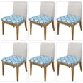 thumbnail image 2 of Balery Blue Fish Scale Texture Stretch Couch Cushion Covers, Individual Sofa Cushion Covers, Soft Chair Sofa Seat Cushion Slipcover with Elastic Bottom Milk Silk-16.9in, 2 of 9