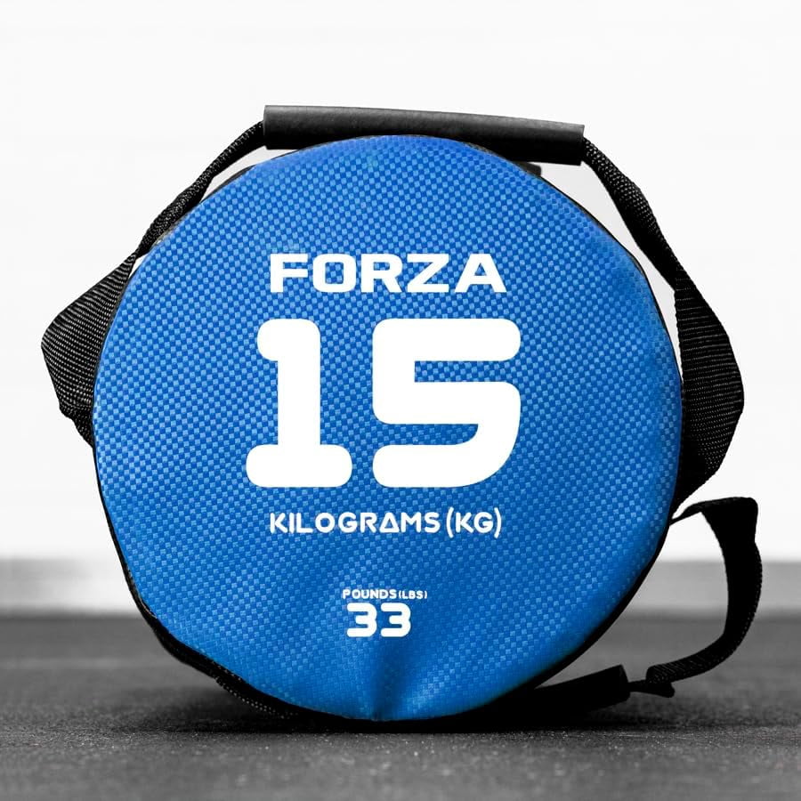FORZA Power Weight Bags – Premium PVC Weighted Bags for Strength Training, Boxing, MMA & CrossFit Workouts - Multiple Weights (11lbs–66lbs)