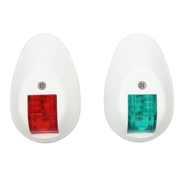 1 Paire de Feux de Navigation LED Alarme Professionnelle Indication Signal de Navigation pour Bateau Yacht DC12V 2W