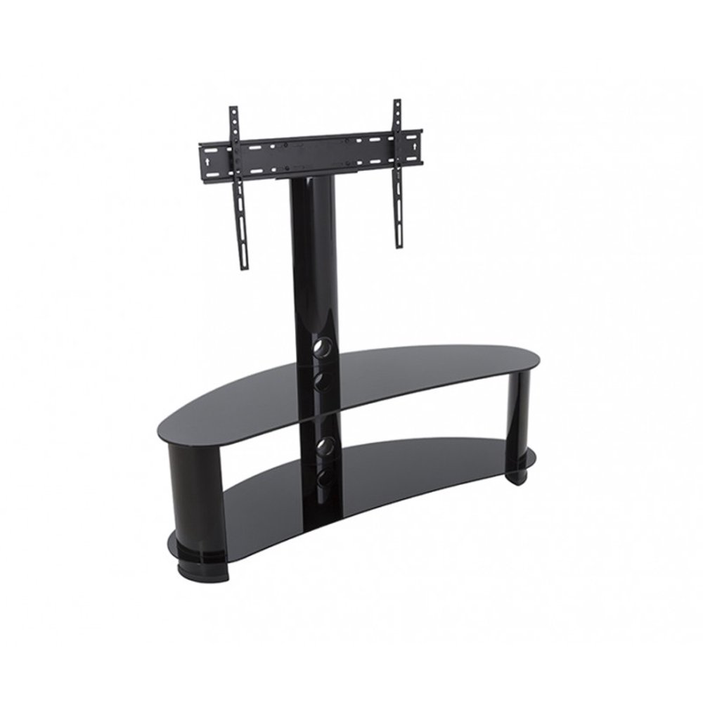 AVF Curved Pedestal TV Stand 32"65" Flat or Curved TV, Black Walmart