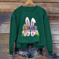 thumbnail image 4 of EGNMCR Easter T-Shirt Imprimé Femmes T-Shirts Graphiques Femmes Chemises Femmes Col Rond Easter Haut Imprimé à Manches Longues Chandails T-Shirts Femmes, 4 of 5