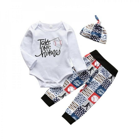 

Baby Clothes for boys Fall/Winter Pullover Suit Pants Set Letter Autumn European And American White Three-piece Set