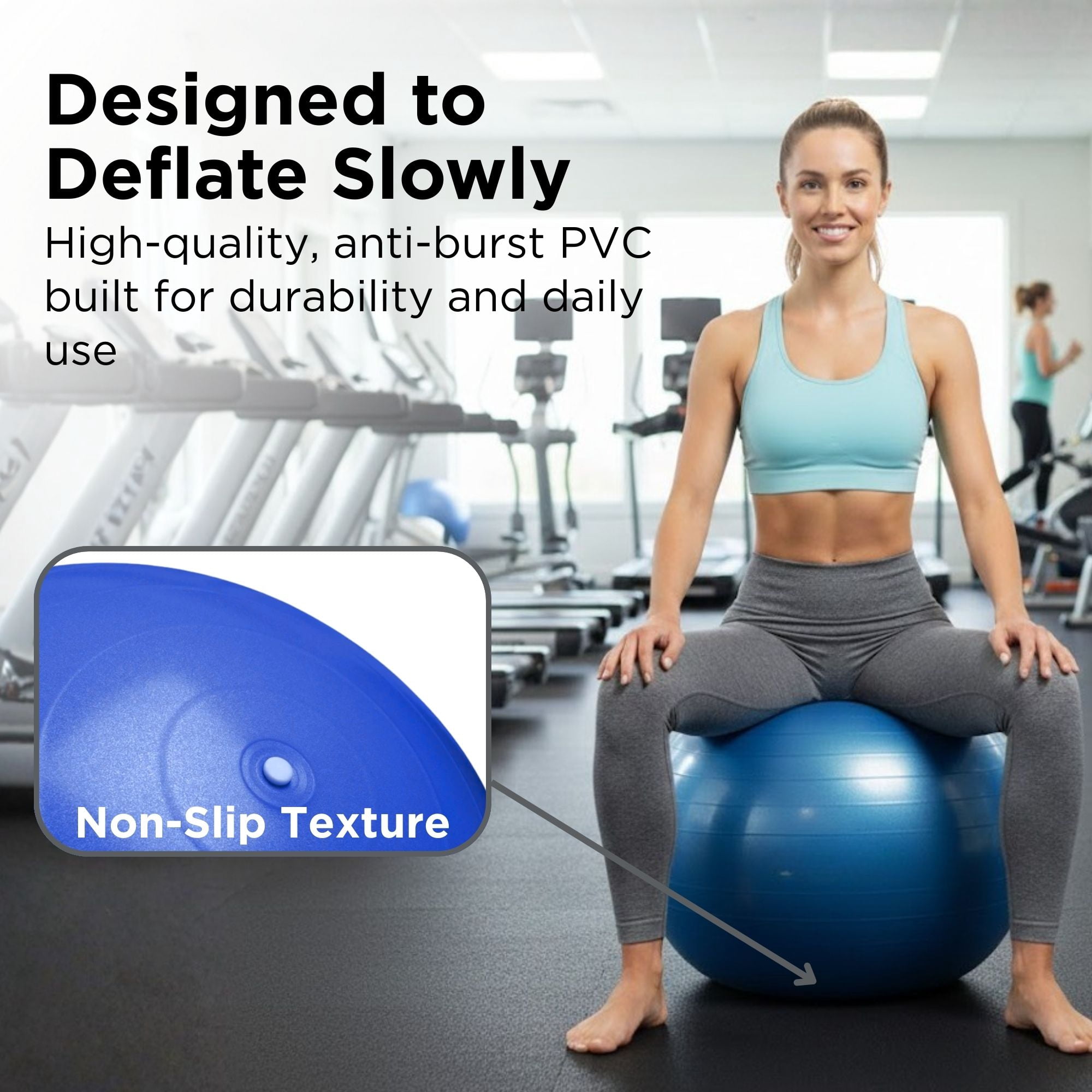 THERABAND Pro Series Stability Ball, 75 cm, Blue, 1 Pack