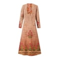 thumbnail image 5 of JUNWELL Robes Grande Taille pour Femmes Robes d'Été Imprimées Manches Longues Col Rond Robes avec Poche jusqu'à 65 % de Réduction, 5 of 5