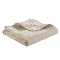 thumbnail image 2 of Chic Home 5-Piece Pamelia Quilted Flor De Lis Patterned REVERSIBLE Printed Quilt Set, Shams and Decorative Pillows included, 2 of 6