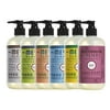 Liquid Hand Soap, Cruelty Free and Biodegradable Formula, 1 Pack Lavender, 1 Pack Lemon Verbena, 1 Pack Geranium, 1 Pack Rain Water, 1 Pack Honey Suckle, 1 Pack Mum, 12.5 OZ each
