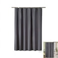 thumbnail image 2 of curtains with tunnel band Vivid Collection (Black 34, 135x150 cm - WxH) Opaque plain plain curtains scarf for bedroom children's room living room, 2 of 7