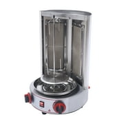 3000W Stainless Steel Infrared Doner Kebab Machine, LPG-Powered Vertical Rotisserie with Automatic Rotation, 110V US Plug