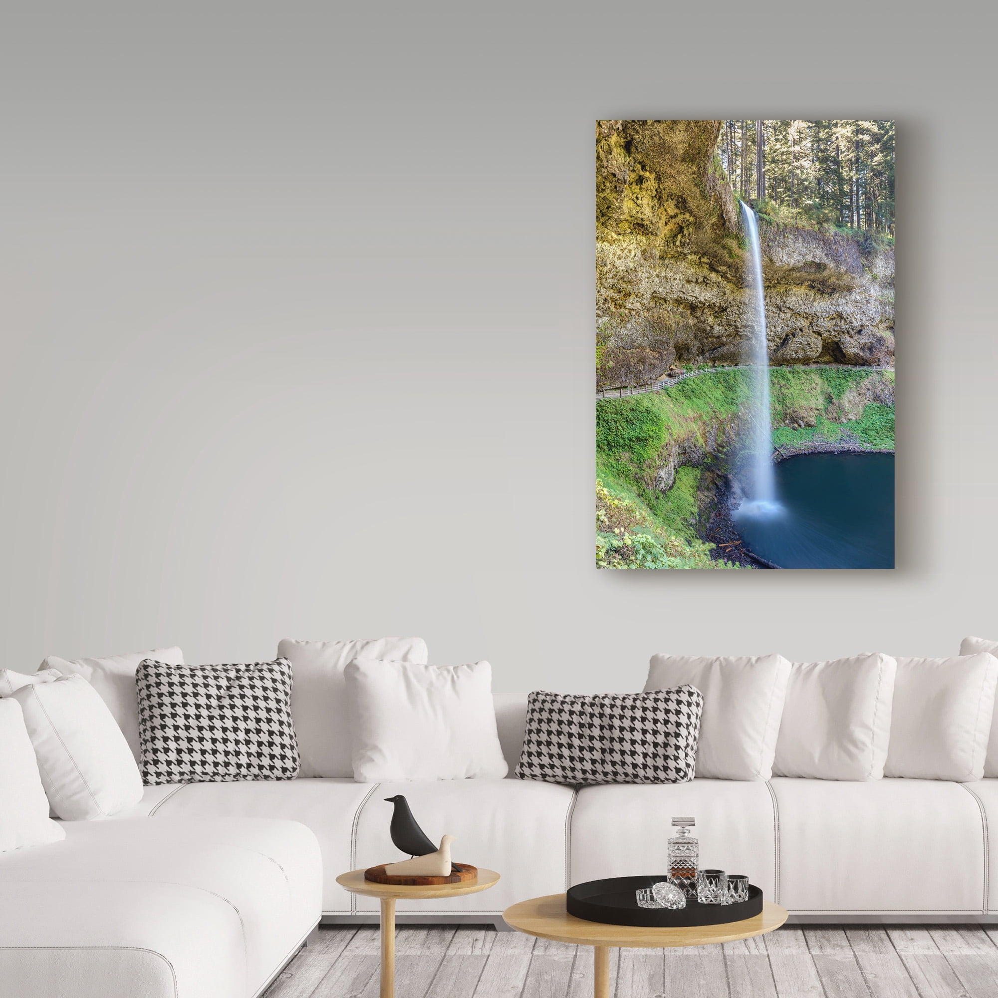Trademark Fine Art 'South Silver Falls' Canvas Art by Pierre Leclerc