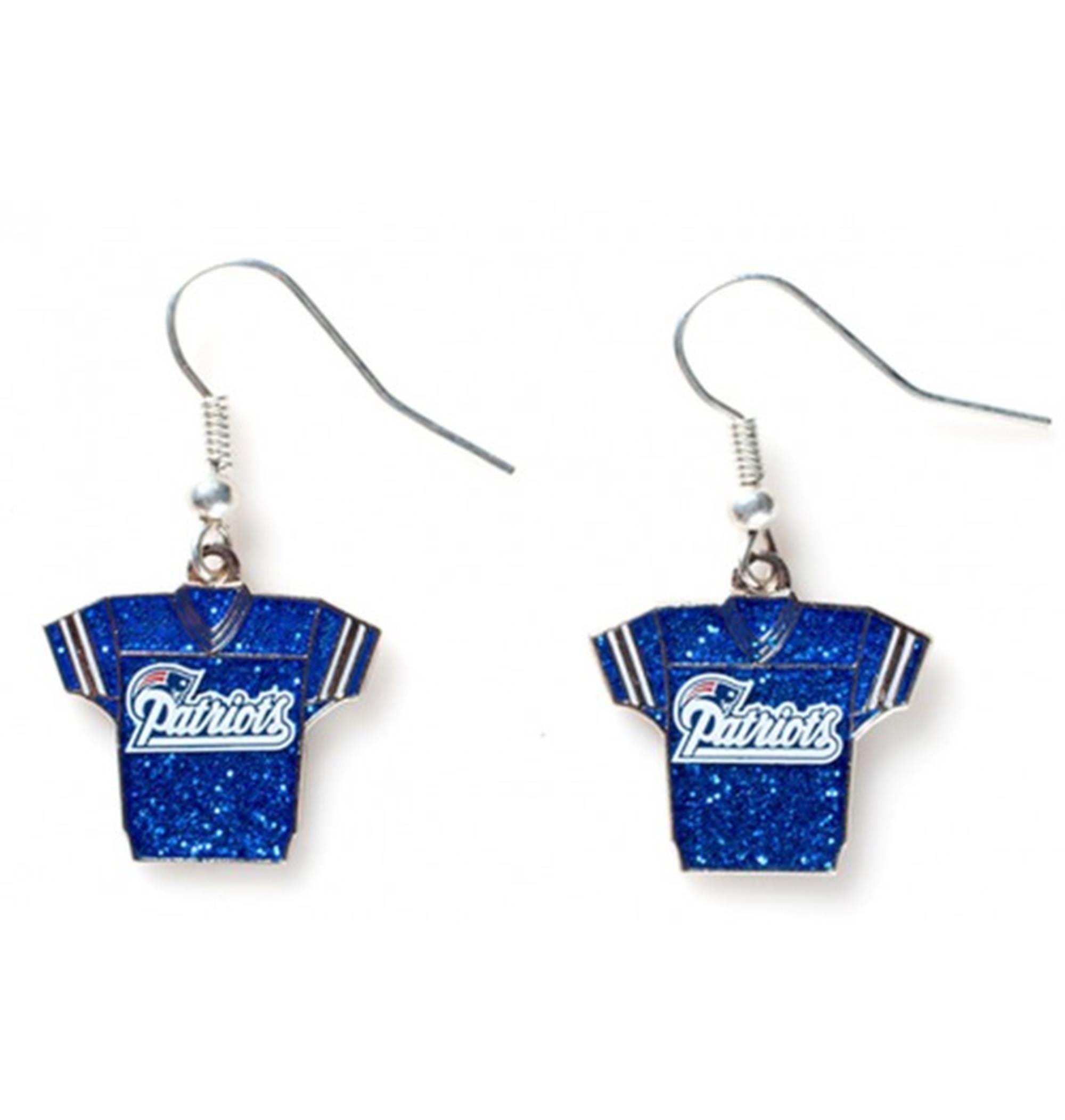NFL Glitter Jersey Earrings Dangle Charm Team Logo PICK YOUR TEAM w ...