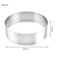 thumbnail image 2 of Round Stainless Steel Mousse Ring Mousse Cake Mold Spray Pattern Baking Mold Mousse Circle Bakeware Kitchen Baking Supplies, 2 of 7