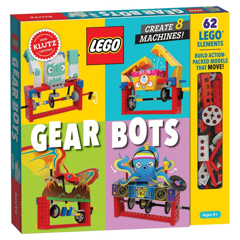 Klutz Lego Gear Bots STEM Building Kit, Science & Activity Toy